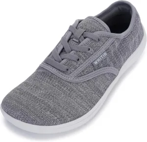 WHITIN Men's Wide Canvas Barefoot Sneakers | Zero Drop Sole | Minimalist Footwear