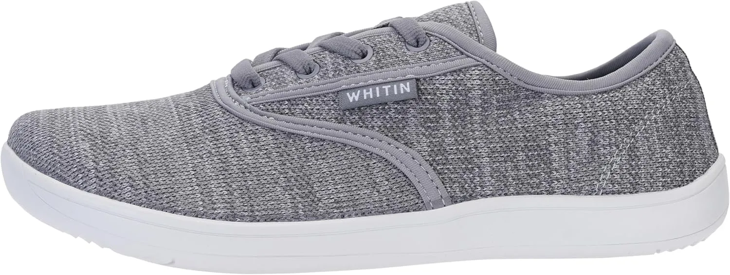 WHITIN Men's Wide Canvas Barefoot Sneakers | Zero Drop Sole | Minimalist Footwear