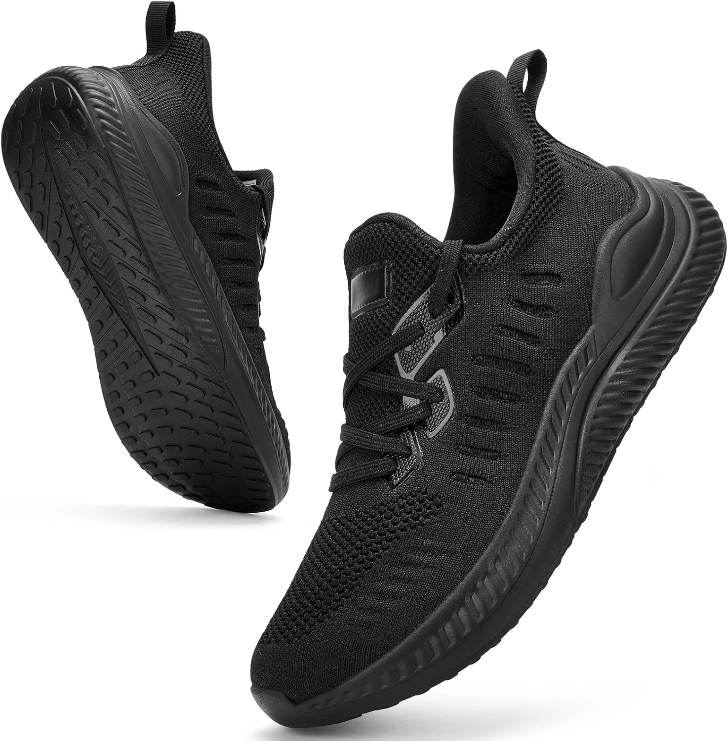 Wide Walking Shoes for Men Slip On Mens Running Shoes Tennis Shoes Lightweight Breathable Walking Sneakers Workout Gym Wide Sneakers