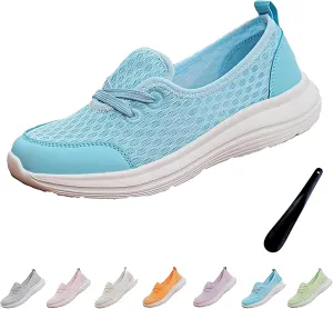 Women Orthopedic Shoes, Women's Soft Sole Mesh Comfort Orthopedic Shoes, Arch Support Slip-On Sneakers, Casual Walking Anti-Skid Sports Shoe