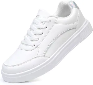 Women Shoes Casual Sneakers for Women Lace Up Skate Shoes Classicial White Shoes Cute Design Rainbow Colored Fashion Shoes for Students