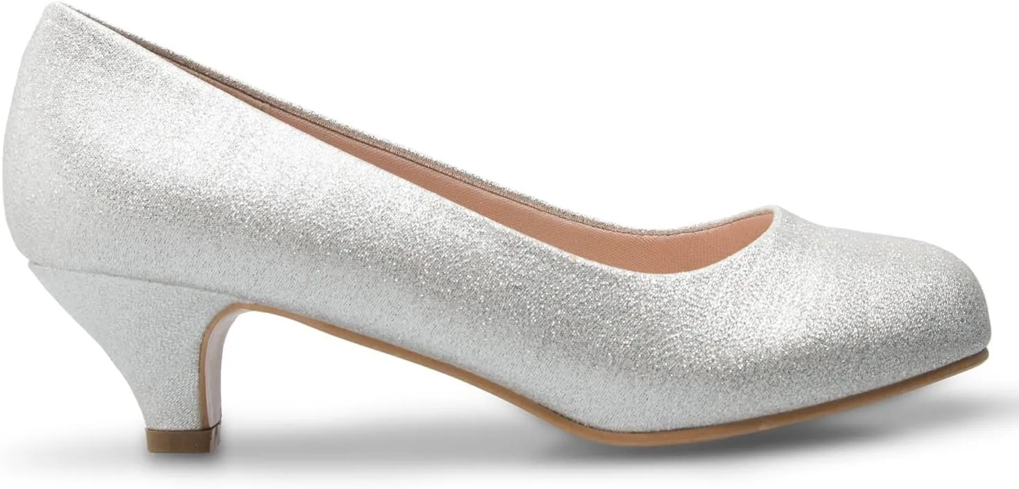 Women's Classic Closed Toe Kitten Heel Pumps | Dress, Work, Party Low Heeled