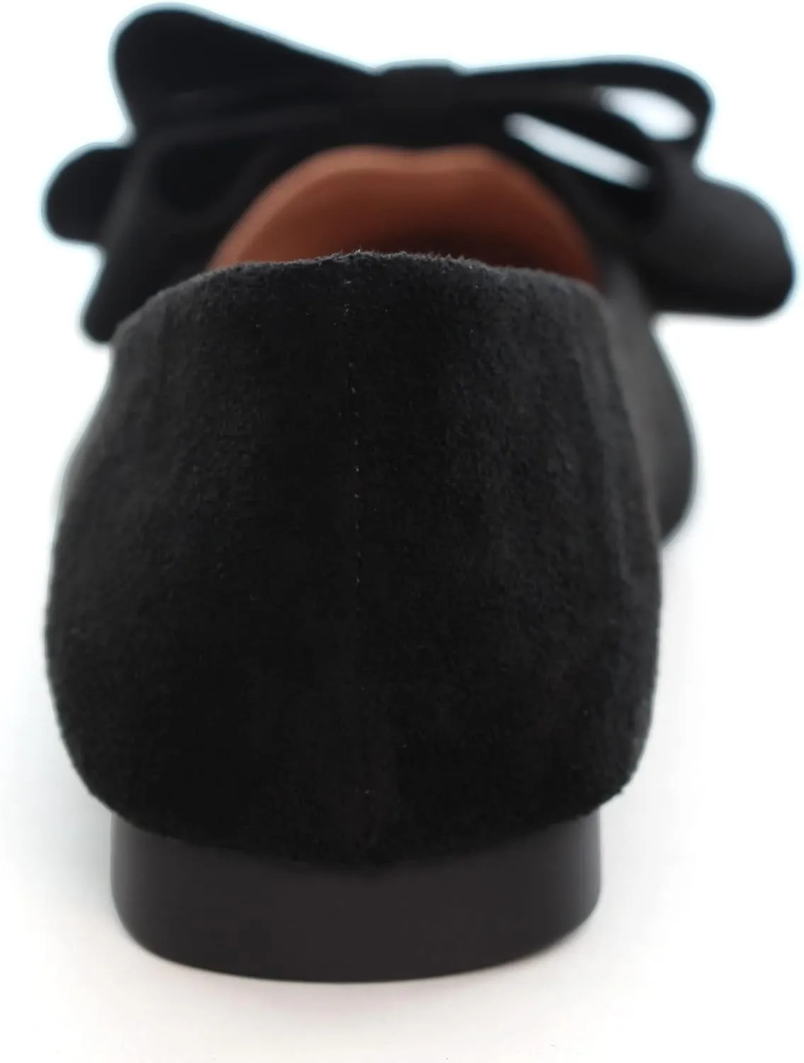 Women's Comfort Slip On Ballets, Faux Suede with Velvet Round Metal Buckle Casual Ballerina Loafers Elegant