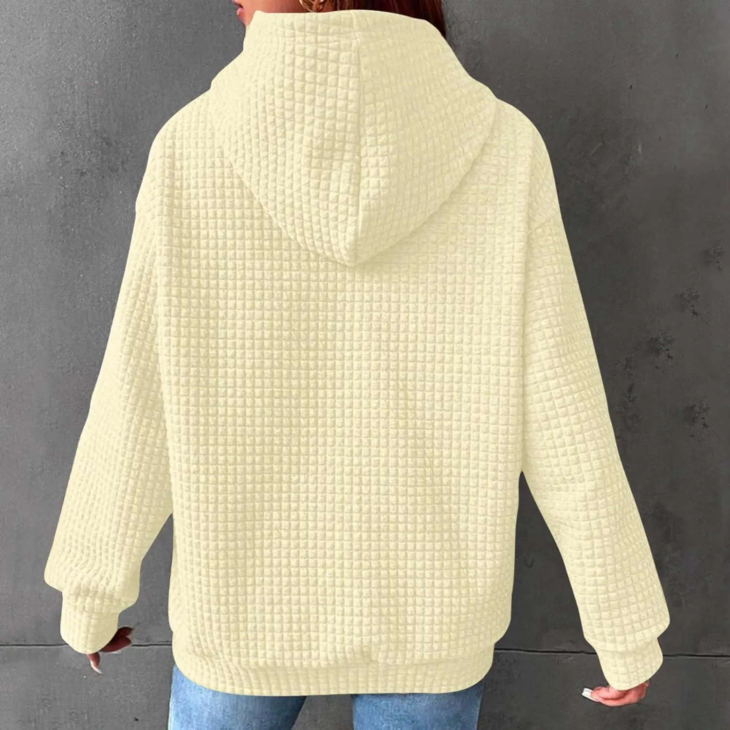 Womens Cute Hoodies 2024 Fall Casual Crew Neck Long Sleeve Cute Solid Color Pullover Tops Girls Hooded Valentines