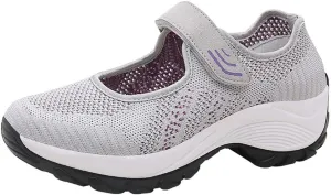 Women's Fashion Sneaker Mesh Slip On Black Non Slip Shoes for Women Comfortable Orange Tennis Shoes for Women Black Loafers Shoes Women Leather Sneakers