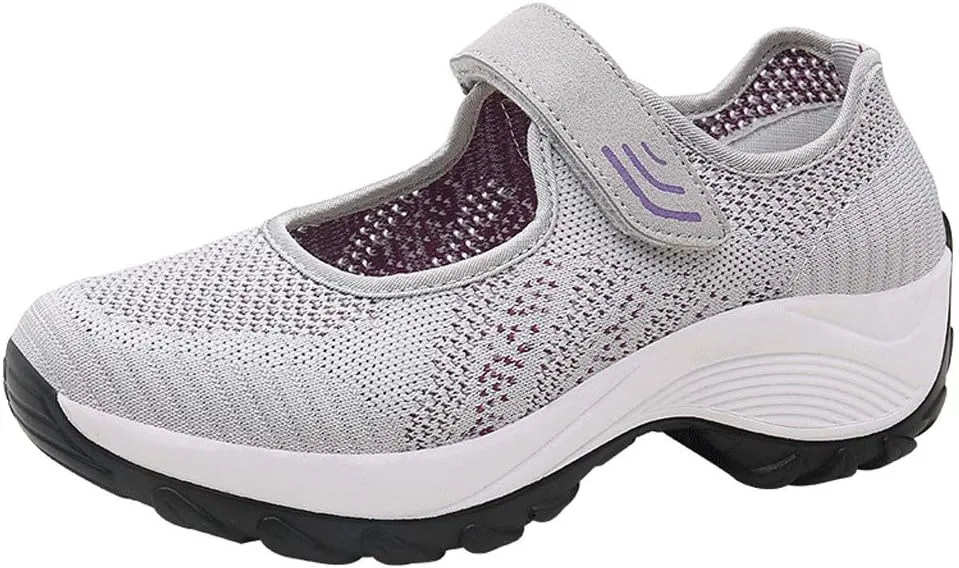 Women's Fashion Sneaker Mesh Slip On Black Non Slip Shoes for Women Comfortable Orange Tennis Shoes for Women Black Loafers Shoes Women Leather Sneakers