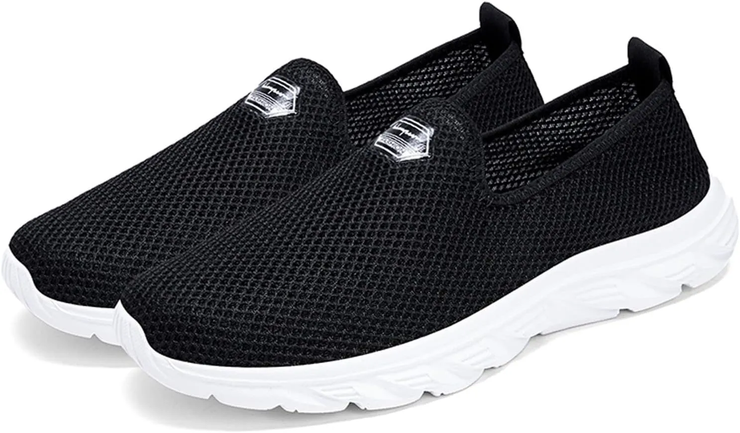 Women's Fashion Sneaker Non Slip Work Wide Comfortable Slip Resistant Work Shoes Womens Shoes Dressy Casual with Heel Black Loafer Nurse Sneakers for Women