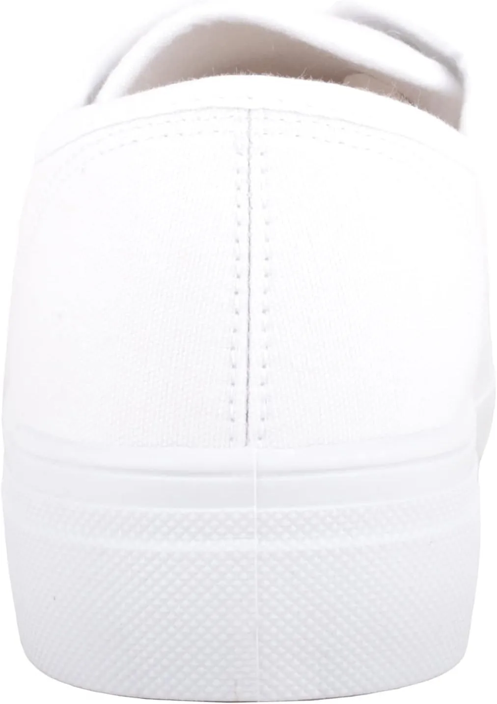 Womens Girls Minimalistic Lace Up Canvas Trainers Sneakers