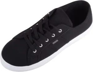 Womens Girls Minimalistic Lace Up Canvas Trainers Sneakers