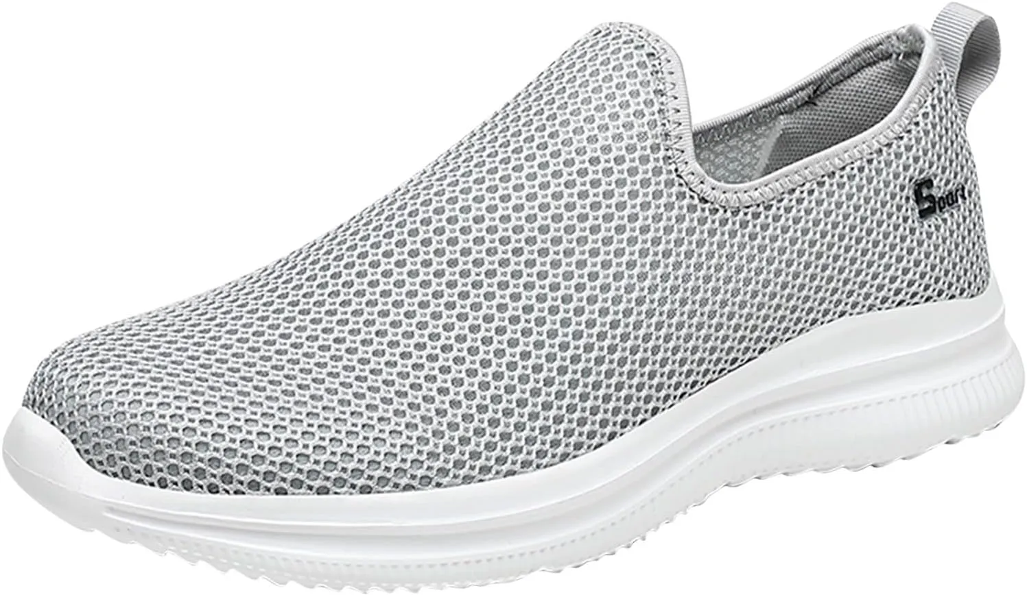 Womens Ladies Walking Running Shoes Slip On Lightweight Mens Running Shoes Mesh Women Casual Shoes Walking Sneakers Brown Tennis Shoe Casual Loafers