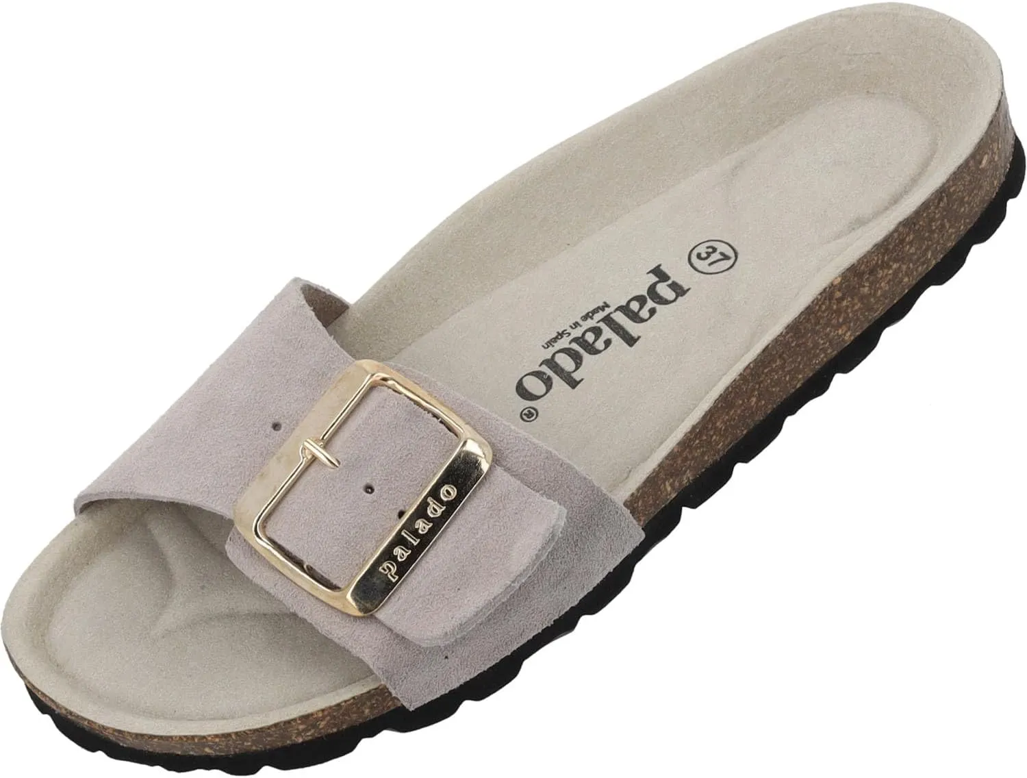 Women's Malta EGS Mono Velour Mules - Fashionable Sandals Made in Spain - Elegant Slippers with Cork Footbed - Comfortable Summer Shoes