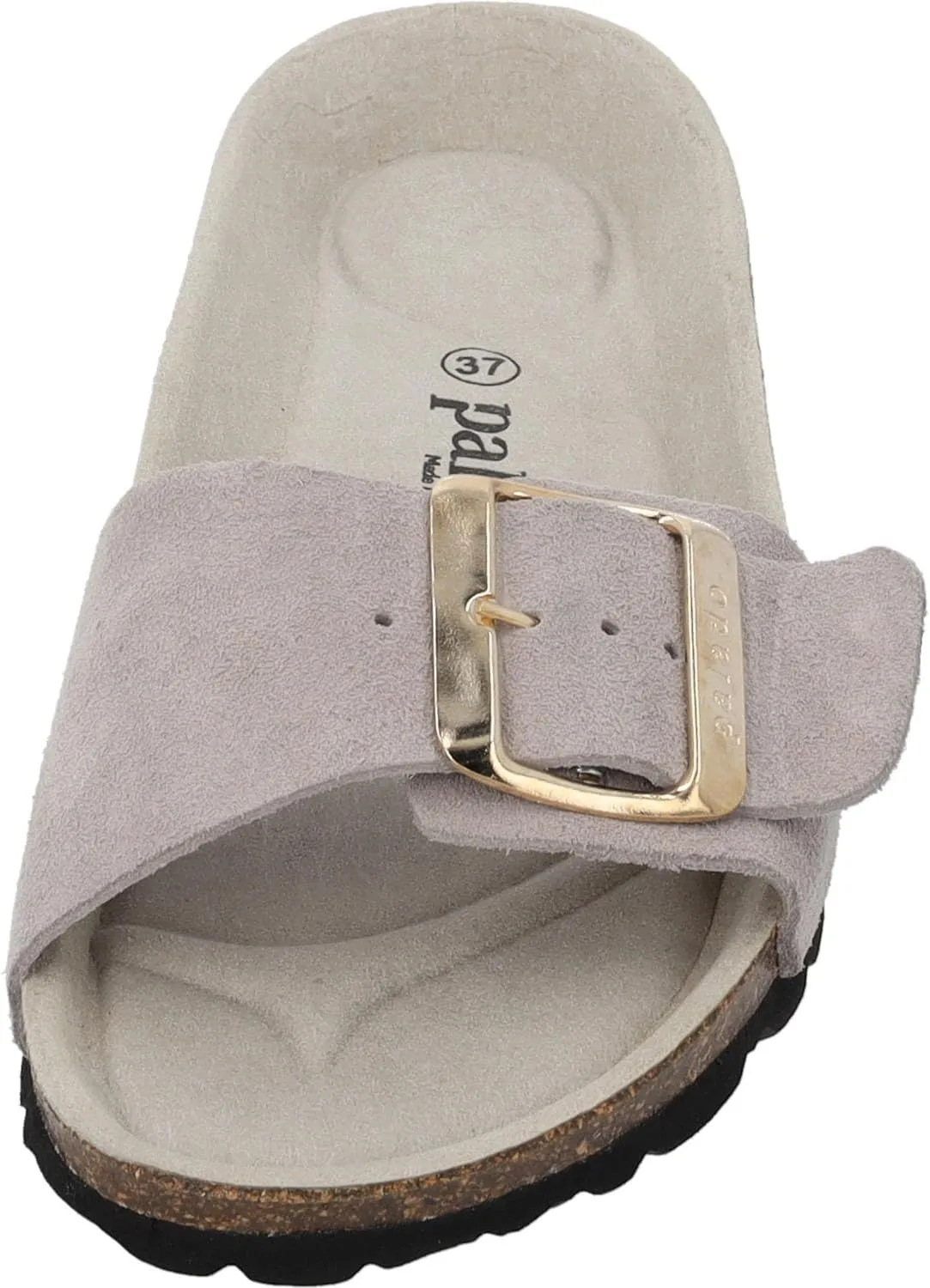 Women's Malta EGS Mono Velour Mules - Fashionable Sandals Made in Spain - Elegant Slippers with Cork Footbed - Comfortable Summer Shoes