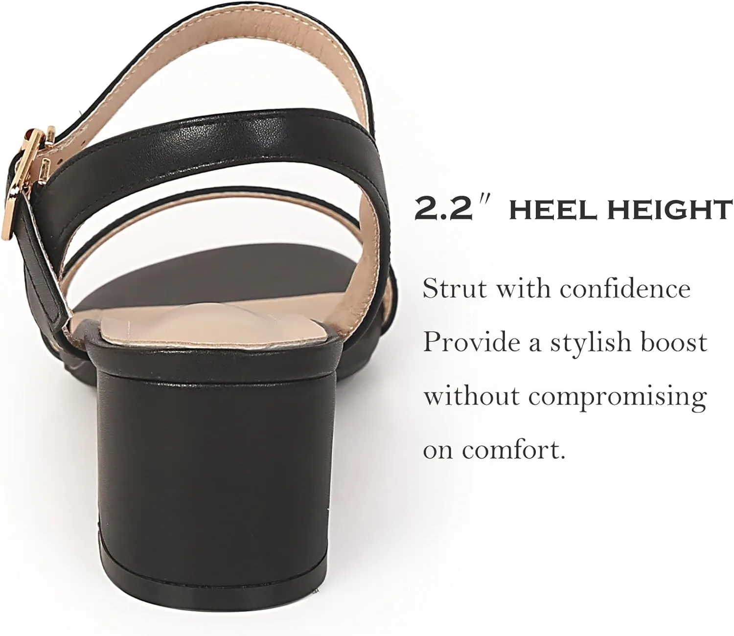 Women's Open Toe Ankle Strap Chunk Low Heel Pump Sandals for Wedding Party Prom Office Homecoming Dress Shoes for Wedding Party Prom Office Homecoming Dress Shoes