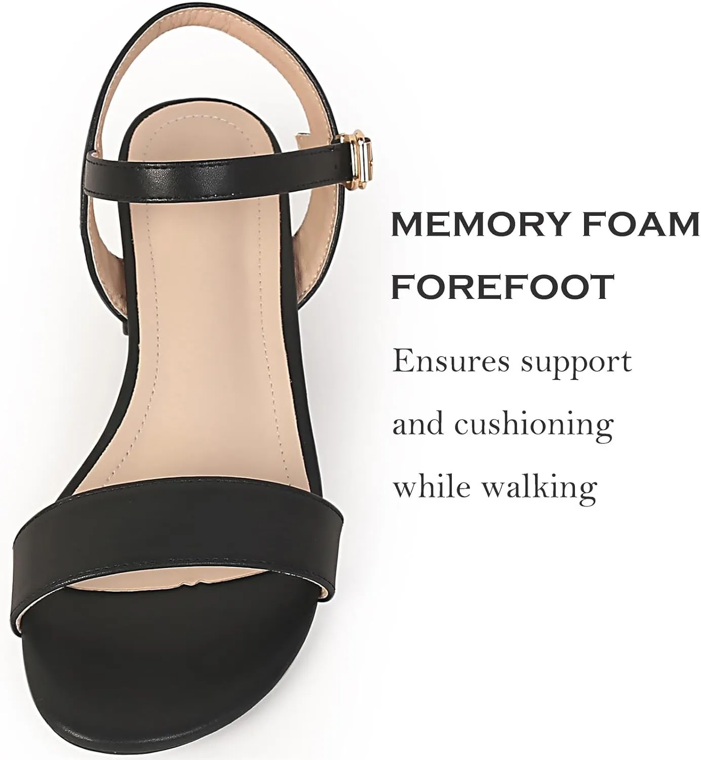 Women's Open Toe Ankle Strap Chunk Low Heel Pump Sandals for Wedding Party Prom Office Homecoming Dress Shoes for Wedding Party Prom Office Homecoming Dress Shoes