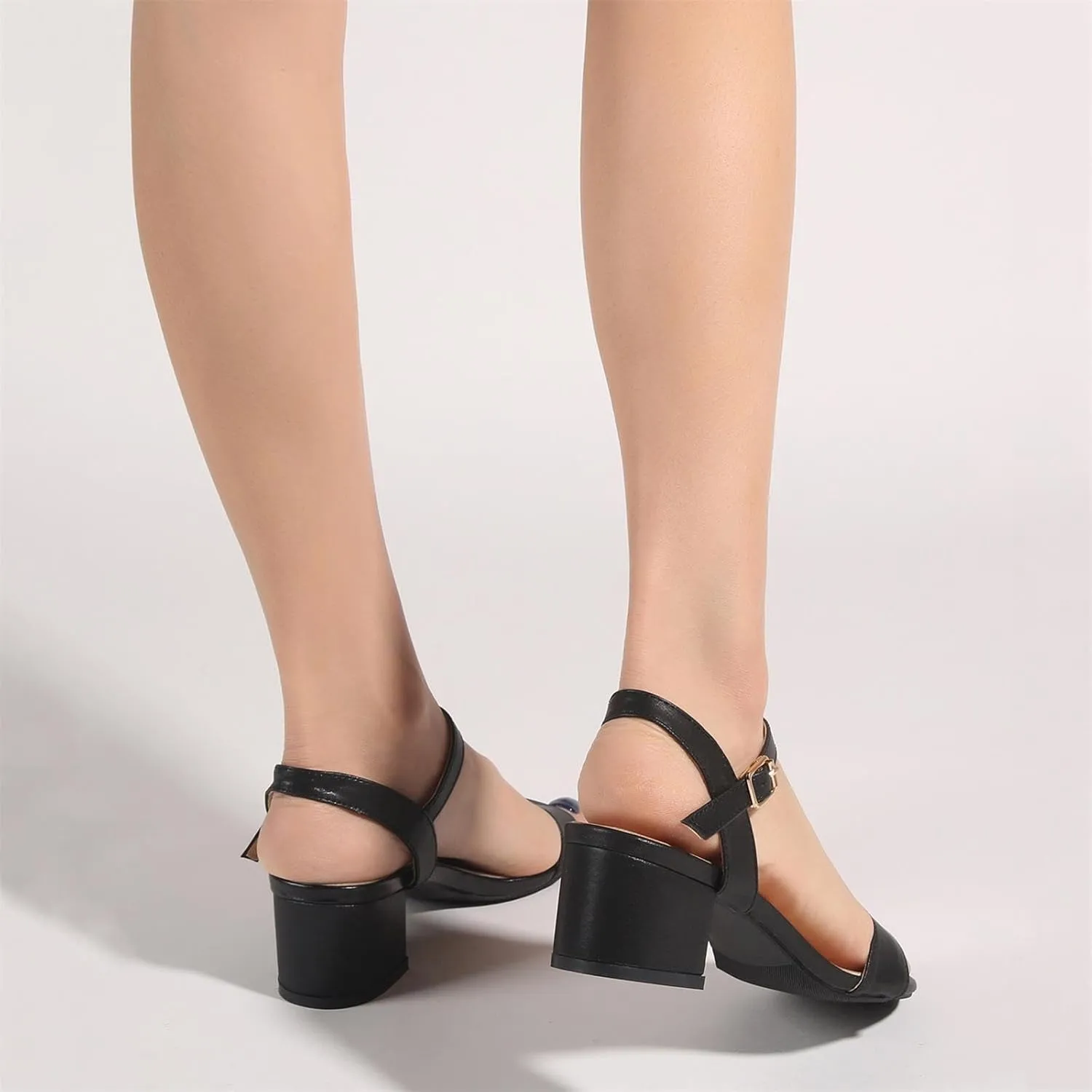 Women's Open Toe Ankle Strap Chunk Low Heel Pump Sandals for Wedding Party Prom Office Homecoming Dress Shoes for Wedding Party Prom Office Homecoming Dress Shoes