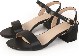 Women's Open Toe Ankle Strap Chunk Low Heel Pump Sandals for Wedding Party Prom Office Homecoming Dress Shoes for Wedding Party Prom Office Homecoming Dress Shoes