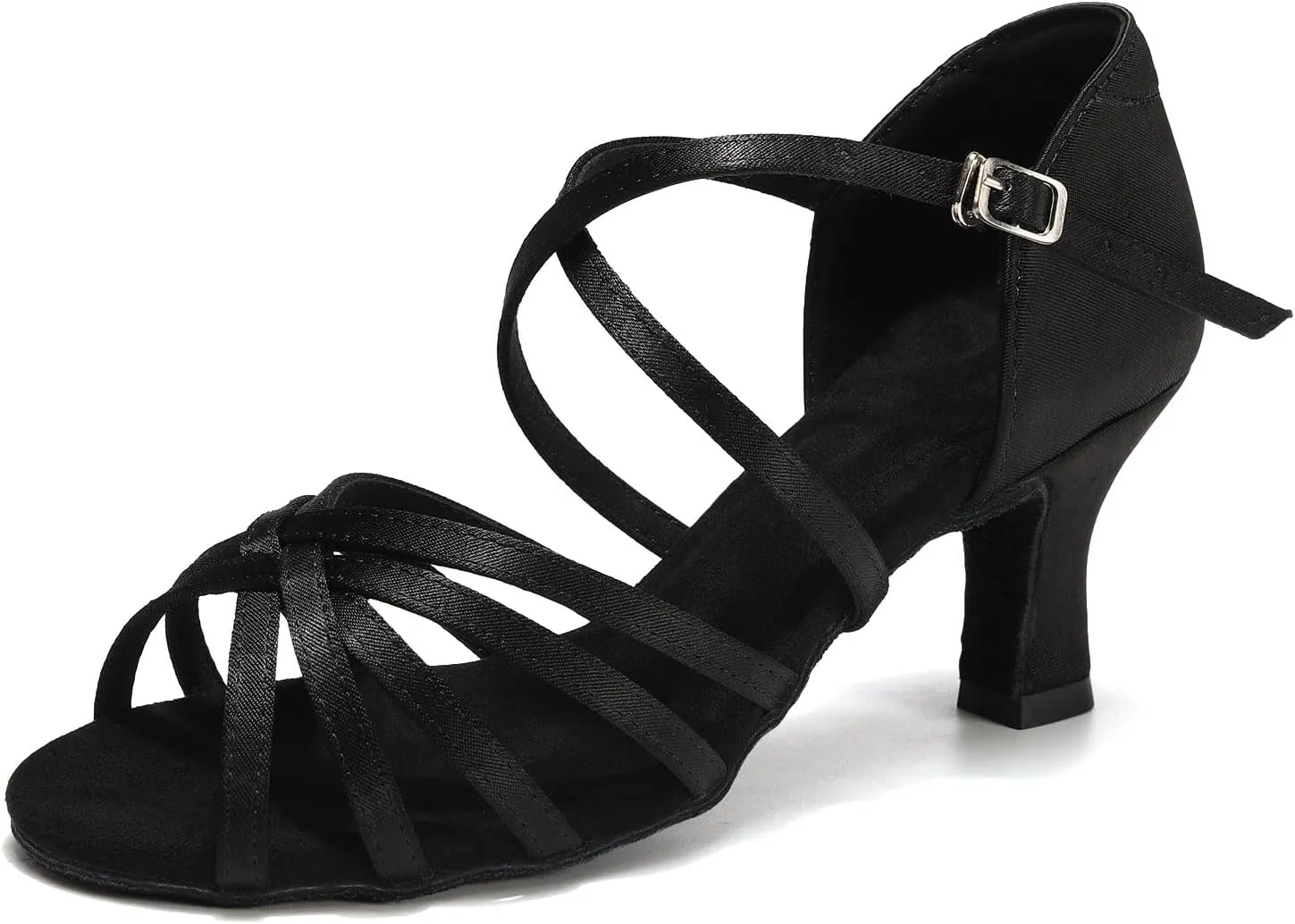 Women's Professional Latin Dance Shoes Open Toe Ballroom Salsa Practice Dance Performance Shoes