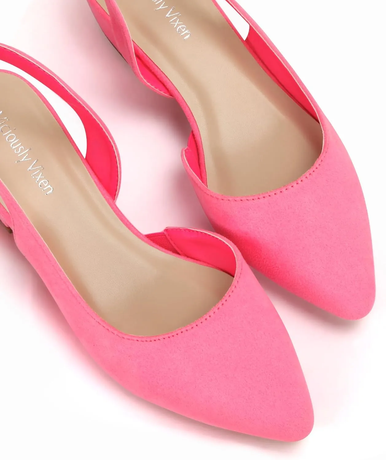 Women's Pump Slingback Kitten Heels Closed Toe Low Dress Shoes