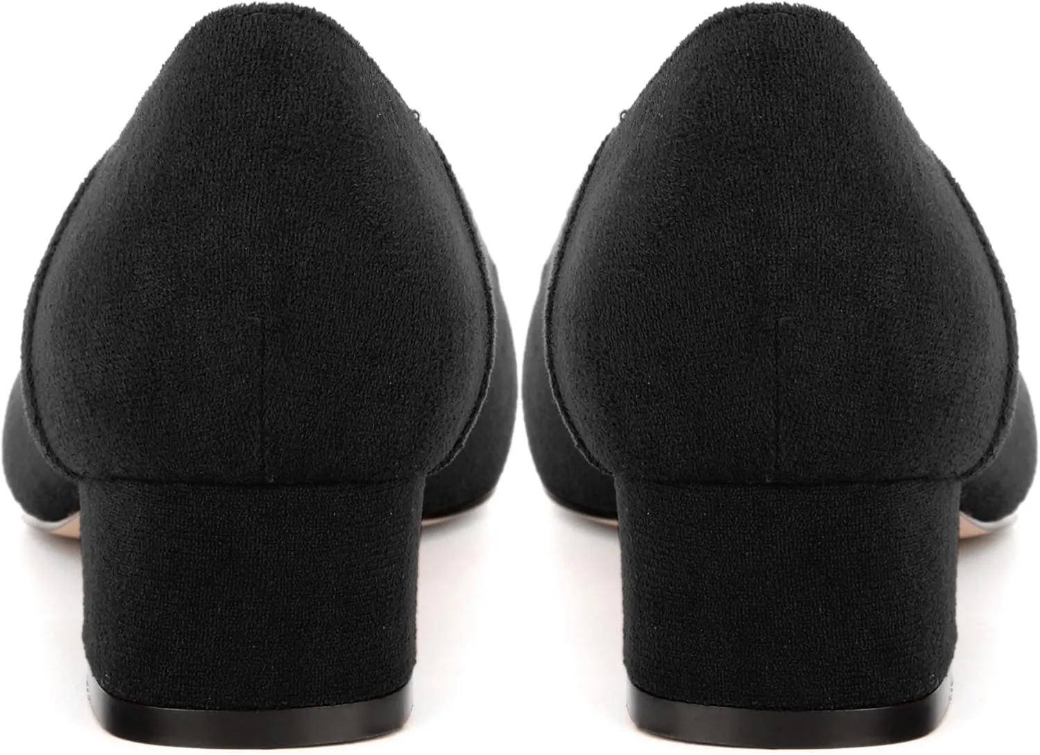 Womens Pumps, Low Chunky Block Heels for Women, Square Toe Womens Dress Shoes for Party and Office, Patent Dress Pumps
