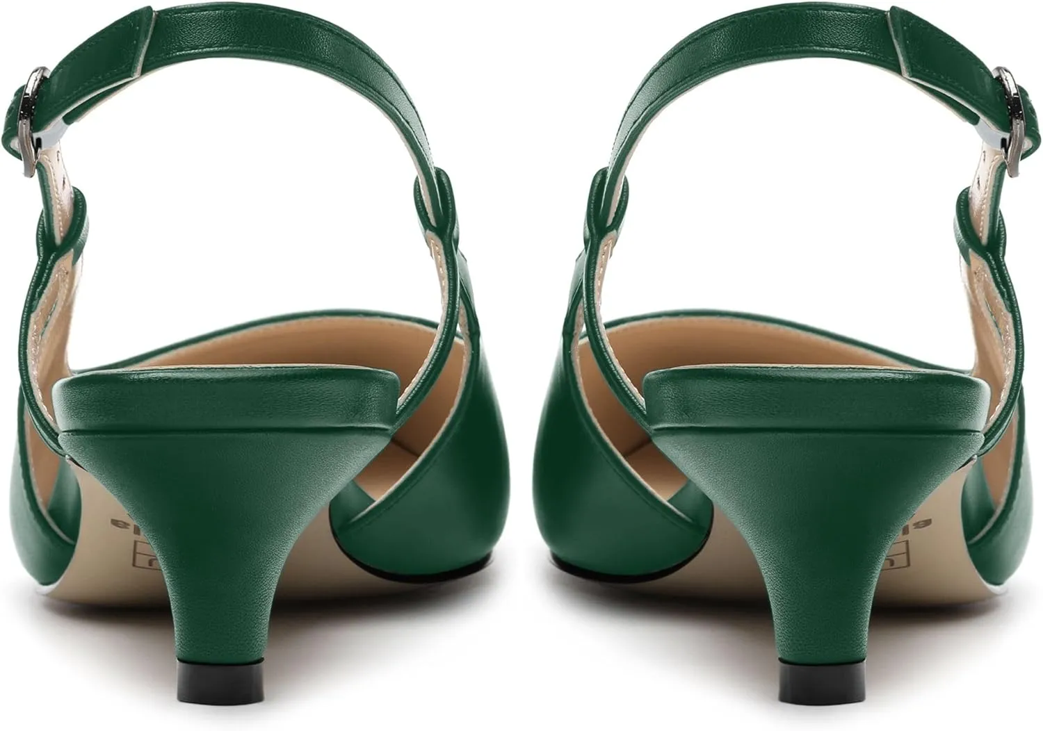 Women's Pumps, Pointed Toe Ankle Strap Heels Shoes for Women Fashion Solid Buckle Kitten Heel Pump