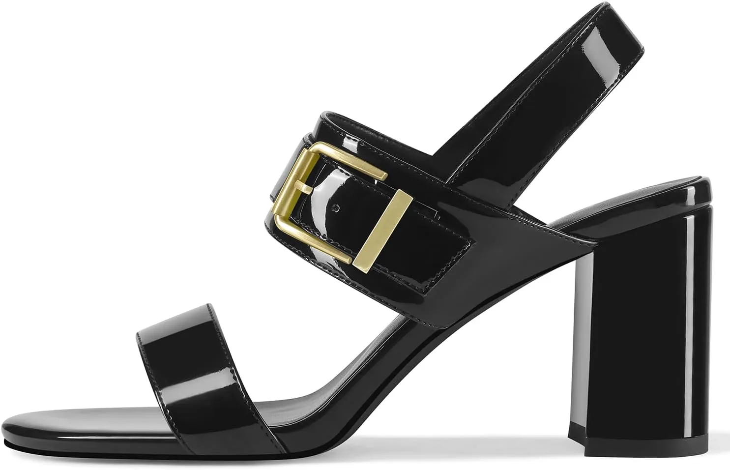 Womens Sandals High Heels Chunky Comfortable Strappy Buckle Ankle Strap Pumps Open Toe Dress Bridal Party Prom Wedding Shoes