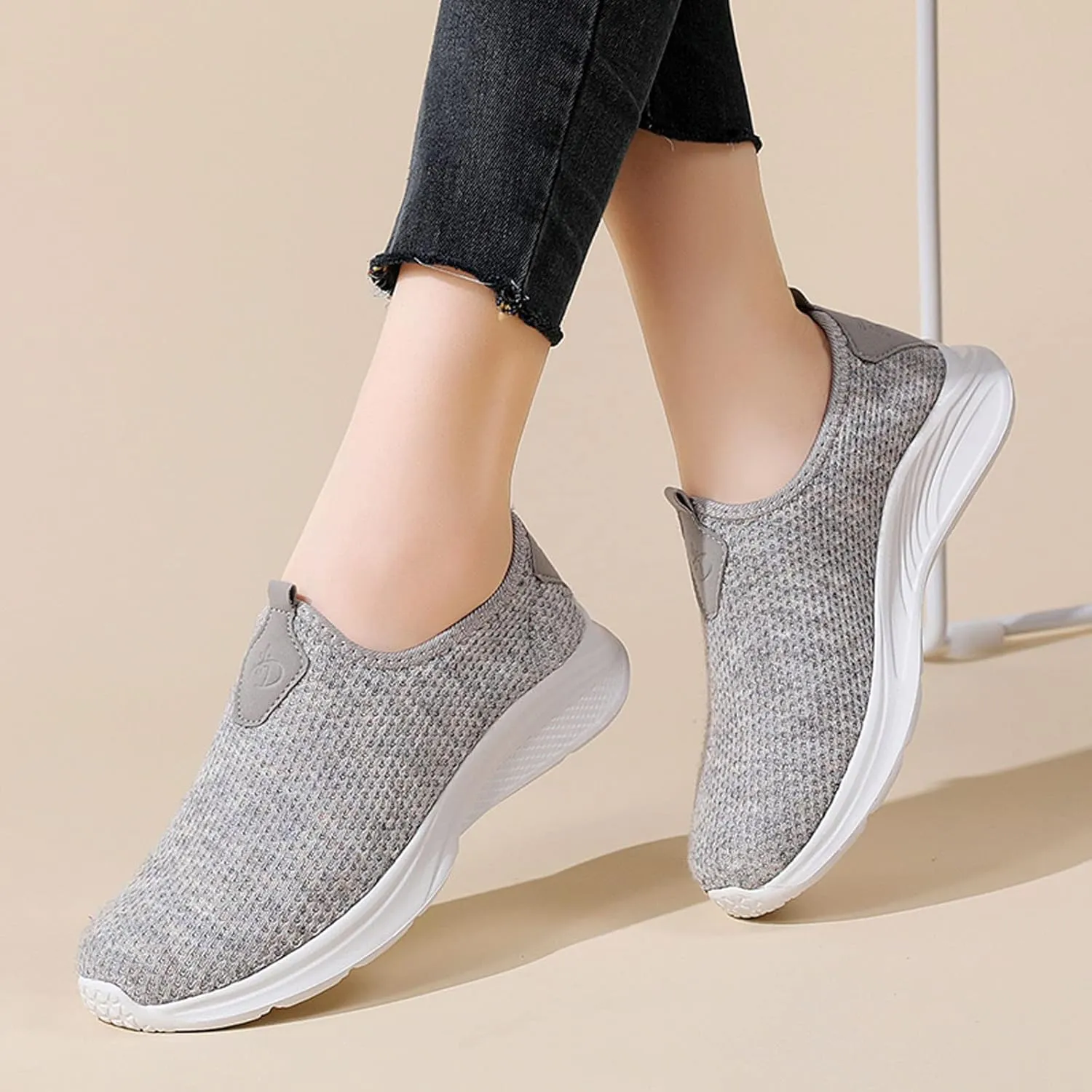 Womens Slip On Walking Shoes Non Slip Running Shoes Womens Running Shoes Arch Support Black Casual Shoes Men Shoes Sneakers Brown Tennis Shoe Trainers Shoe