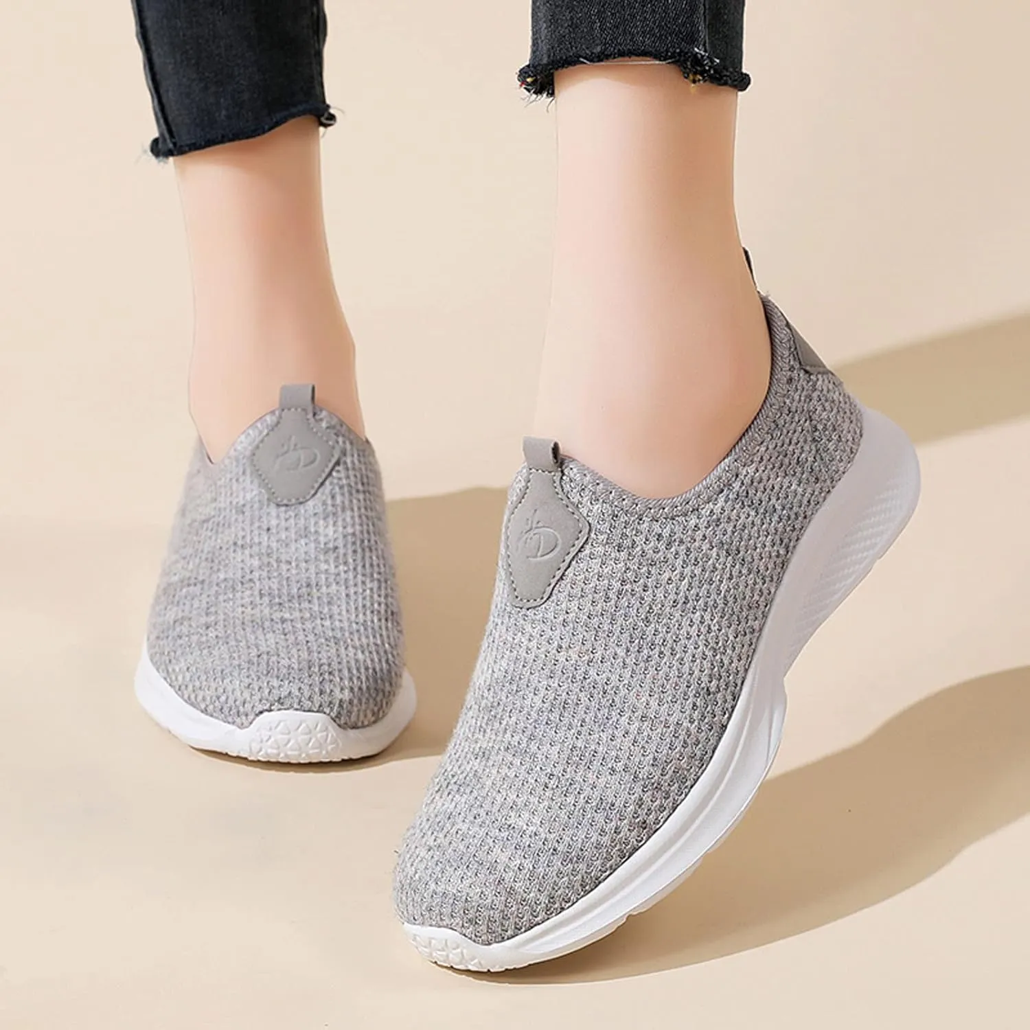 Womens Slip On Walking Shoes Non Slip Running Shoes Womens Running Shoes Arch Support Black Casual Shoes Men Shoes Sneakers Brown Tennis Shoe Trainers Shoe