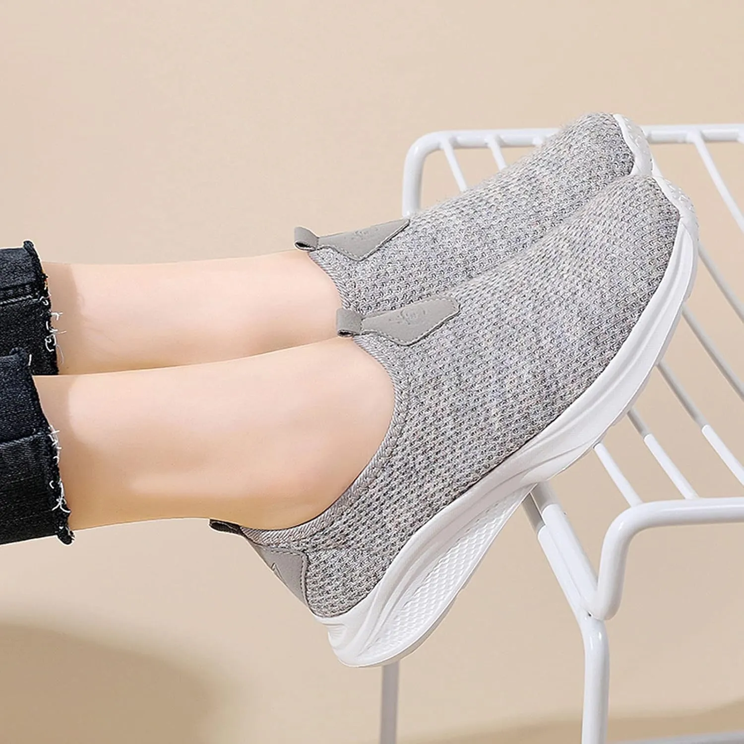 Womens Slip On Walking Shoes Non Slip Running Shoes Womens Running Shoes Arch Support Black Casual Shoes Men Shoes Sneakers Brown Tennis Shoe Trainers Shoe