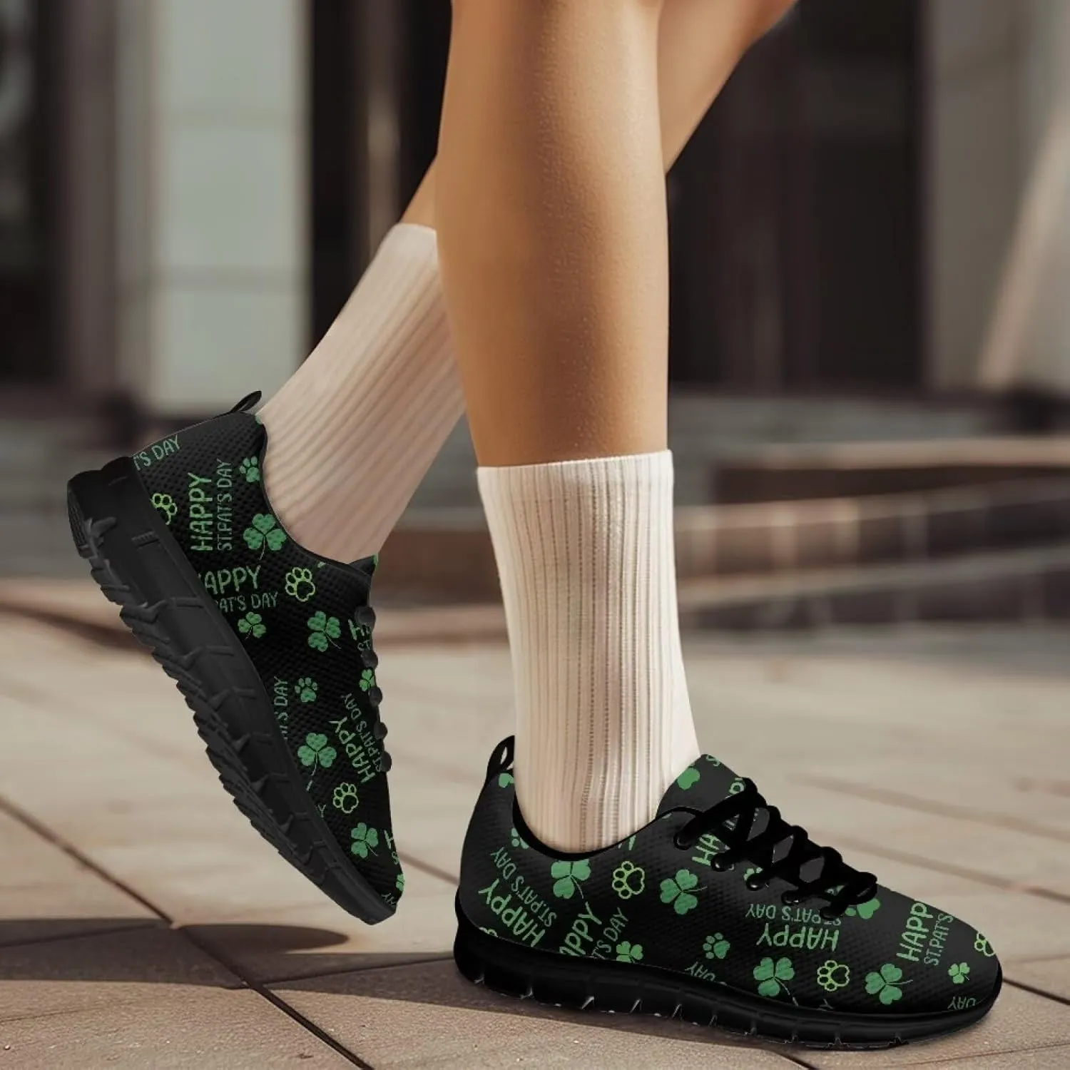 Women's Supportive Running Workout Shoes Low Top Casual Shoes Breathable Outdoor Travel Shoes for Wslking Size 5-12 Black Sole