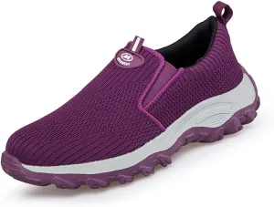 Women's Walking Shoes Slip on Lightweight Running Shoes Mesh Breathable Socks Shoes Fashion Casual Sports Shoes