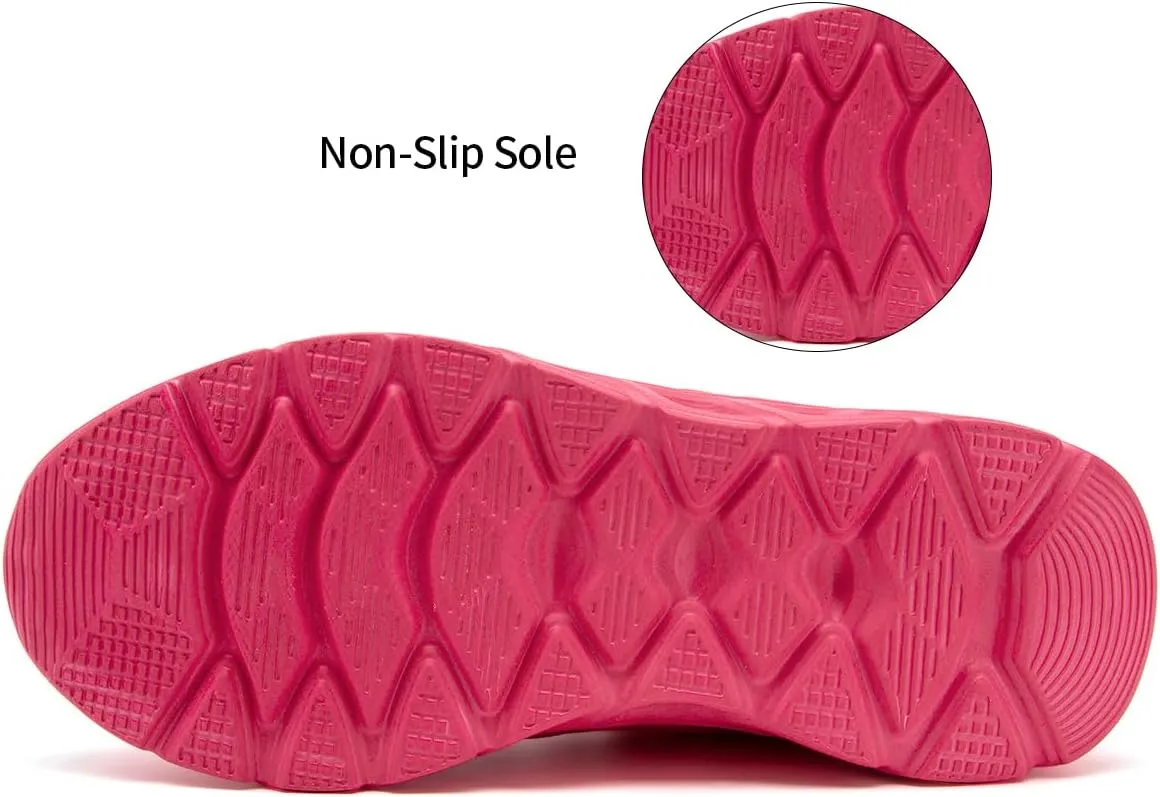 Womens Walking Shoes Slip On Sneakers Tennis Shoes Running Sport Workout Gym Shoes Athletic Non Slip Lightweight Breathable Fashion Casual Shoes for Travel Work