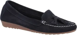 Womens/Ladies Aldons Suede Moccasins (8) (Navy)