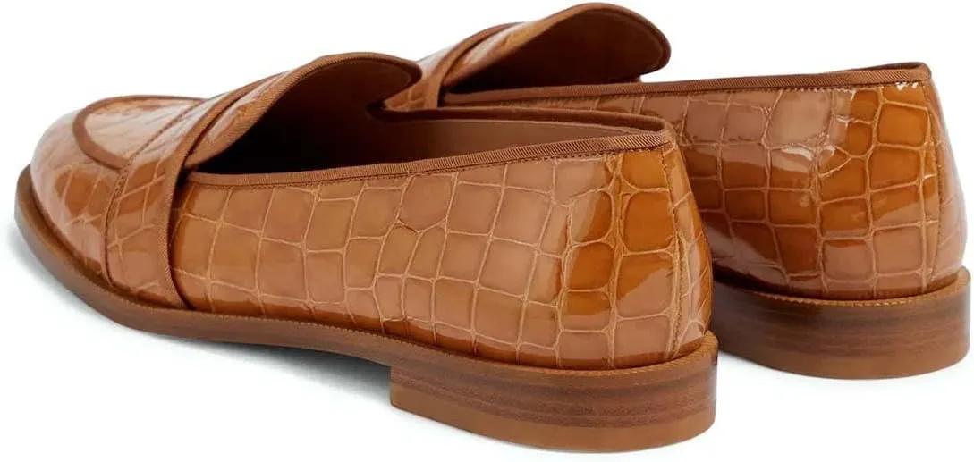 XYD Women's Closed Almond Toe Slip On Moccasins Low Heel Flats Comfy Formal Casual Office Work Dress Loafers Shoes