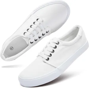 yageyan Mens Canvas Shoes Low top Sneakers Black Fashion Mens Casual Shoes