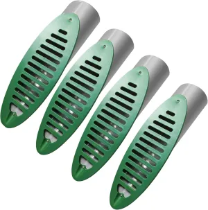 Yard Drain Emitter,Green Angled Drain for Sewage Pump Discharge and Downspout End Extension, Drainage Emitter Compatible with 4 inch Connection
