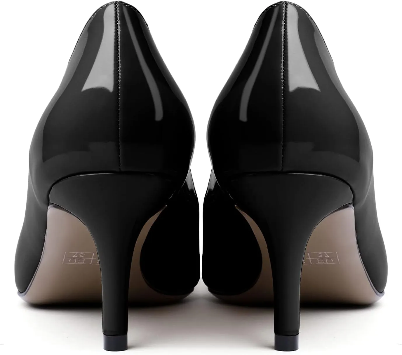 Zamikoo Women's Classic Pointed Toe Pumps 2.5" Kitten Low Heel Slip On Fashion Buckle Dress Shoes for Wedding Party Event US Size 5- Size 13