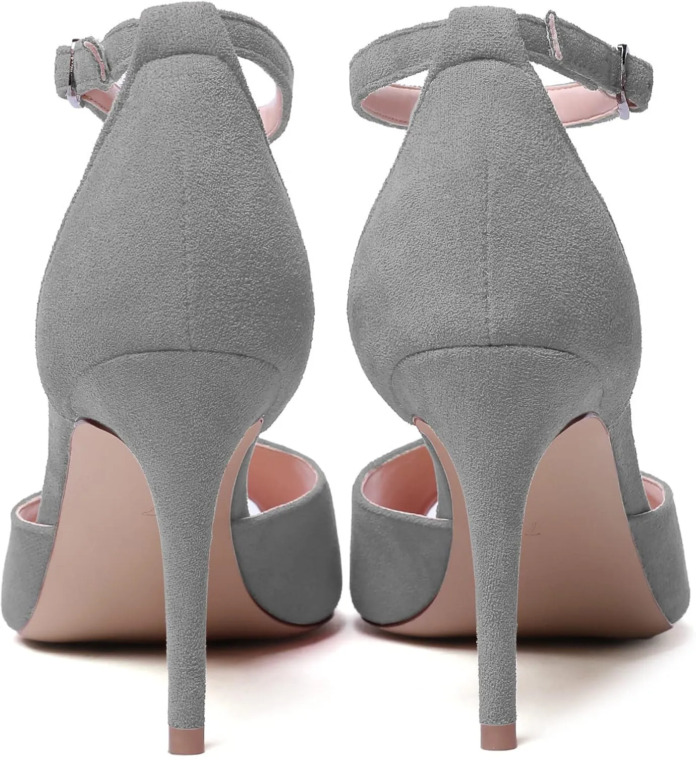 Zamikoo Women's Peep Toe Sandals Ankle Strap Stiletto Pumps Dress Shoes