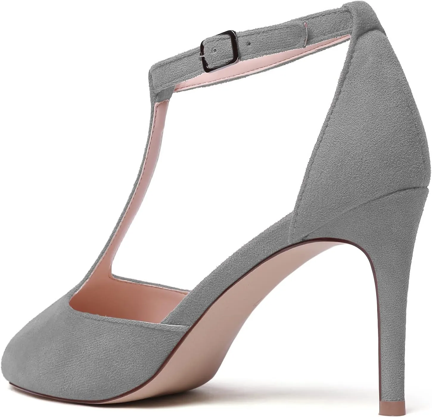 Zamikoo Women's Peep Toe Sandals Ankle Strap Stiletto Pumps Dress Shoes
